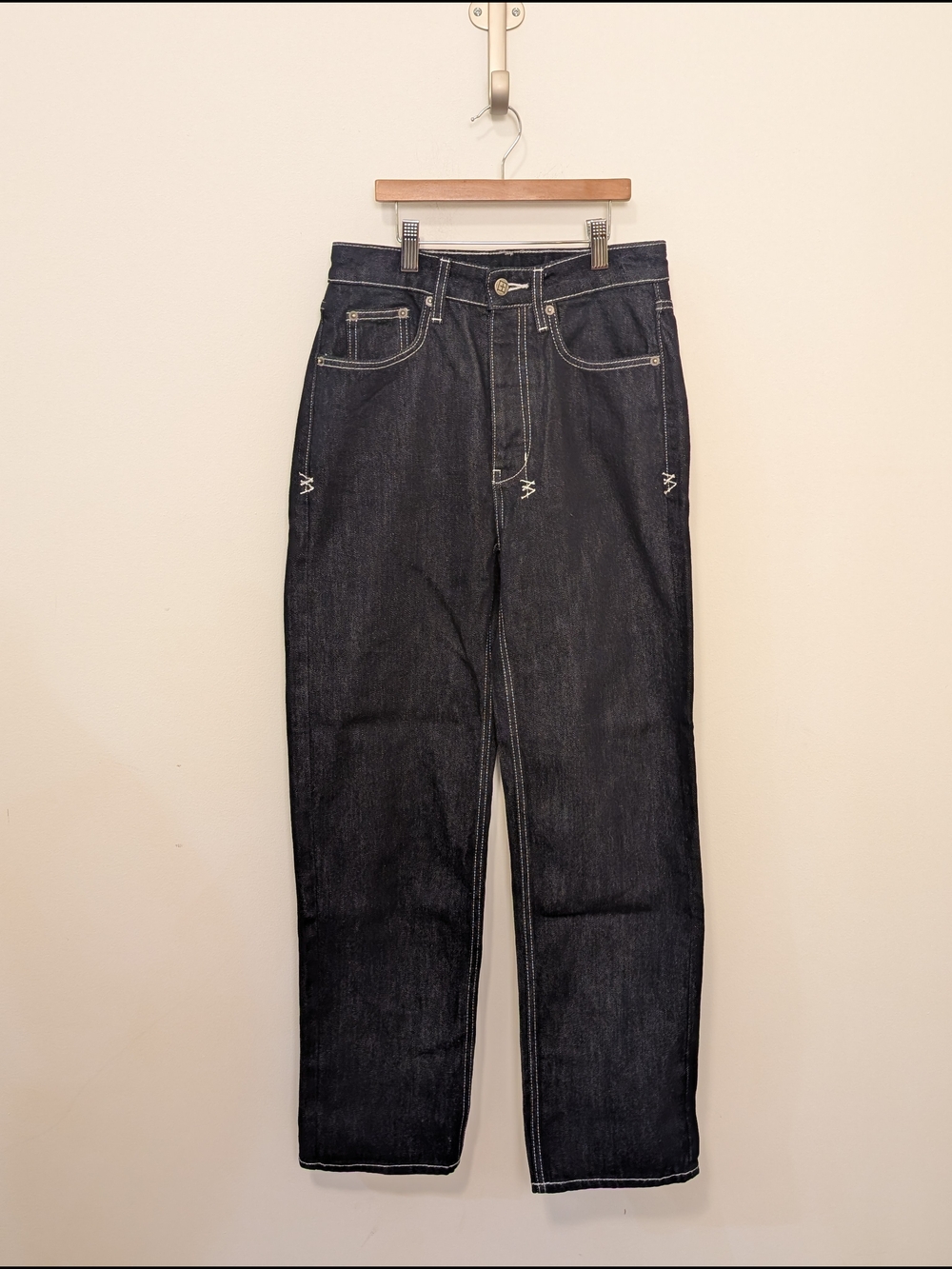 Ksubi Empire Jean Women's Straight-Leg Dark Indigo Jeans Size 26 New Without Tag